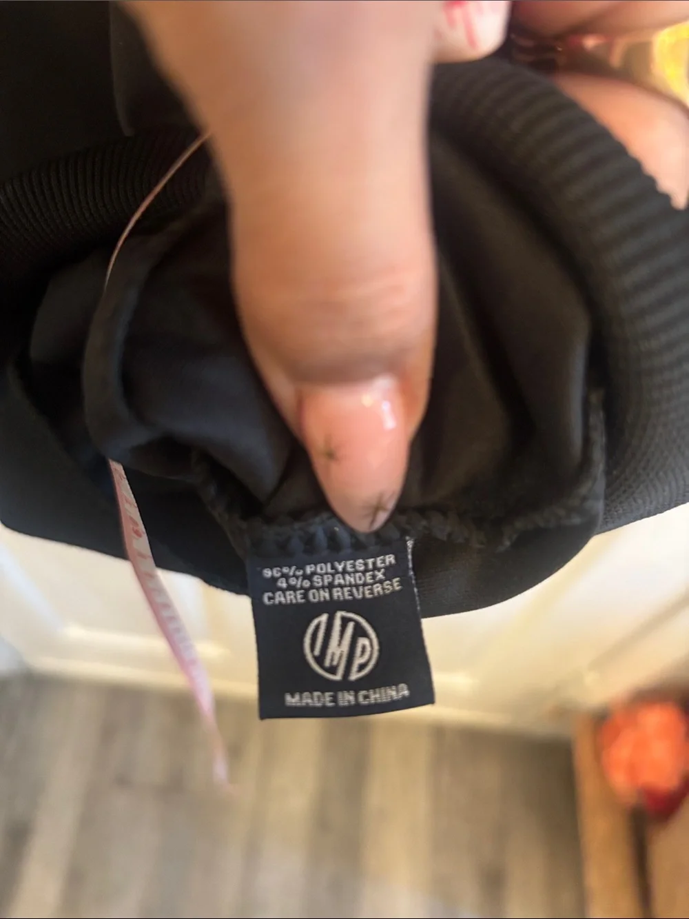 IMP Japan/ Black Embroidered Eye Track Jacket with Red Stripes - Picture 4 of 4